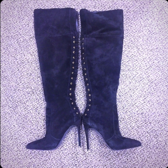 Jessica Simpson Black Suede Over the Knee - Picture 1 of 4